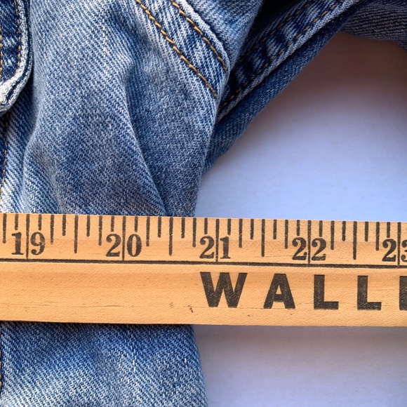 Eddie Bauer Mens Jean Jacket Size Small Denim Winter Vintage Distressed Trucker - Picture 8 of 9